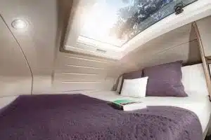 6 berth luxury motorhome hire autotrail scout bed