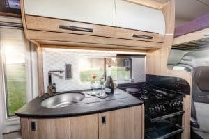 6 berth luxury motorhome hire autotrail scout kitchen